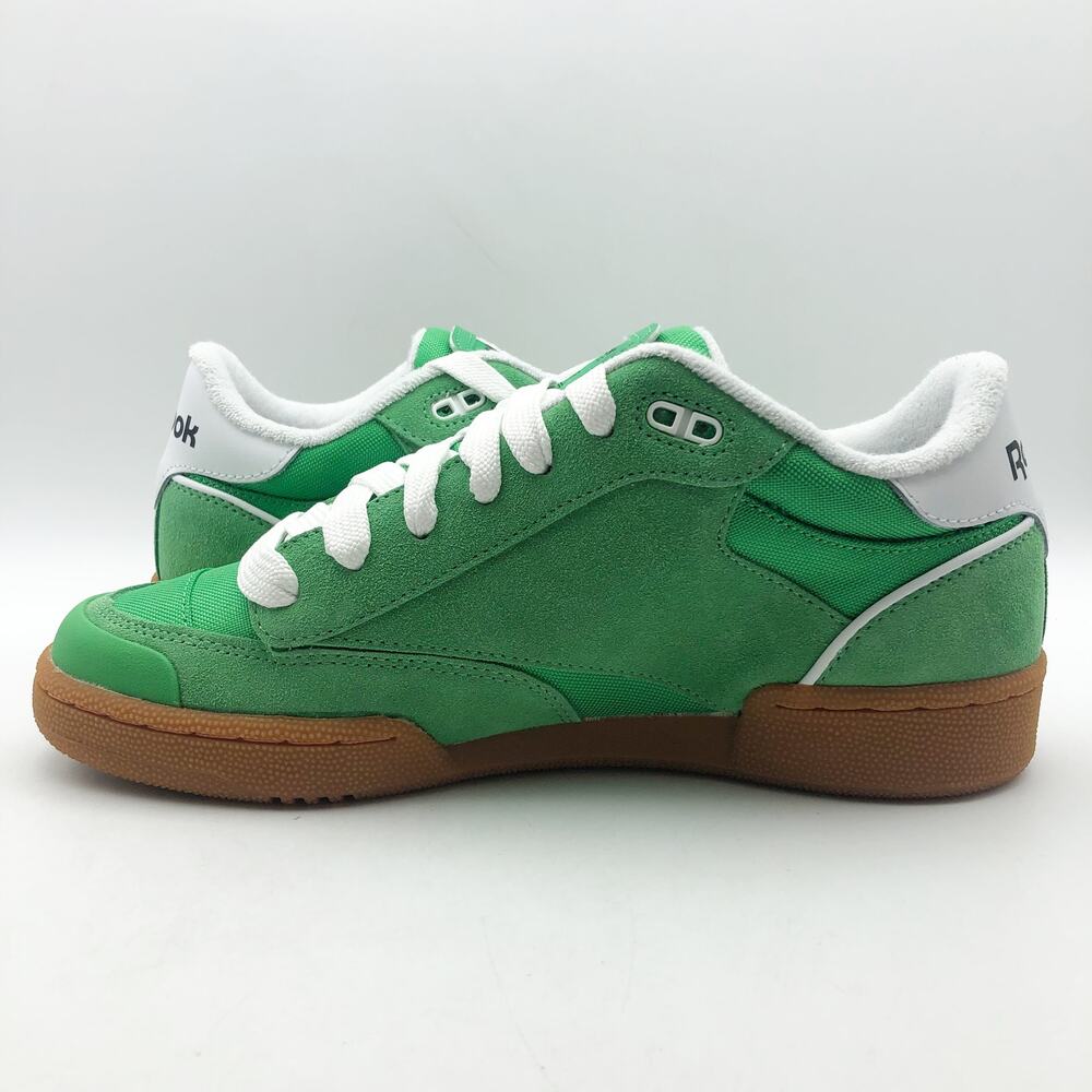 Reebok x Pleasures Club C Bulc Sneakers Mens 12 Green White Suede Casual NIB - Picture 6 of 11